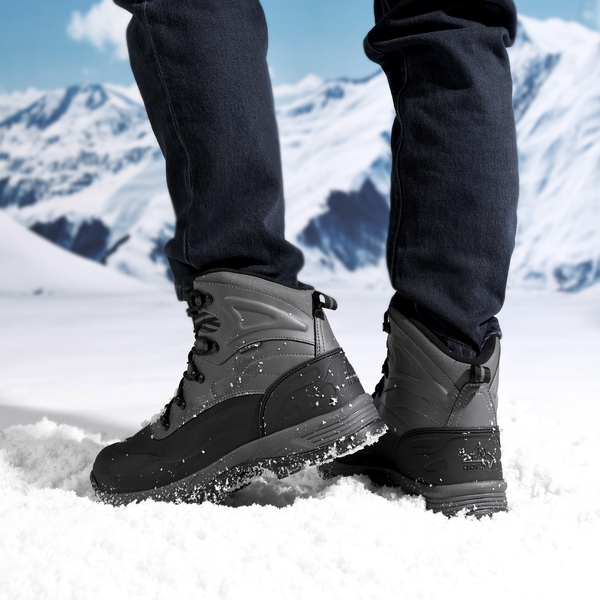 Men's Wide Fit Waterproof winter Snow Hiking BootsNortiv 8